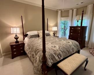 Stickley Cherry four-poster queen canopy bed