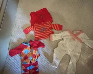 American Girl Bitty Baby doll clothes lot, 3 outfits