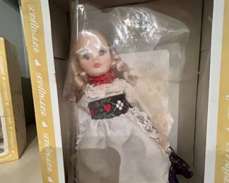 Effanbee vintage doll, NIB, ethnic costume