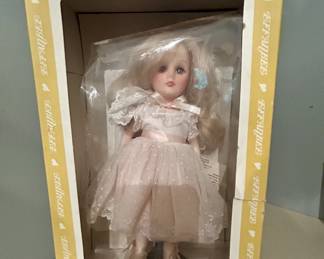 Vintage Effanbee porcelain-look doll, original box