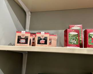 Hallmark Keepsake Christmas ornaments, boxed lot of 5+