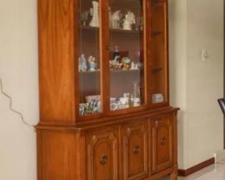 Vintage Mediterranean Style China Cabinet
