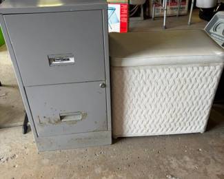 File cabinet and Hamper