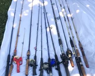 Fishing Rods With Tackle Box