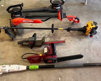Electric Lawn Tools Pole Saw, Trimmers, Chain Saw, Blowers