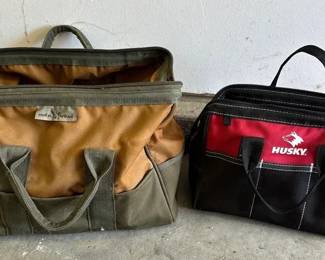 Duck Wear, Husky Tool Bags And Contents