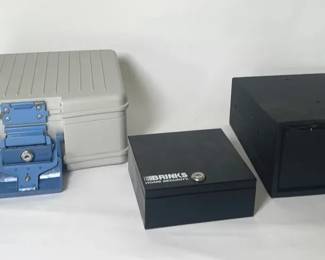 Lot Of 3 Small Safes Featuring Brinks And Union