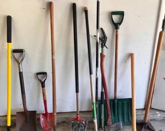 Yard Tools Pruners, Tamper, Shovels, Axe and More