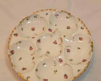 Oyster Plate G Haviland Limoges
