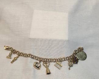 14k Gold Charm Bracelet