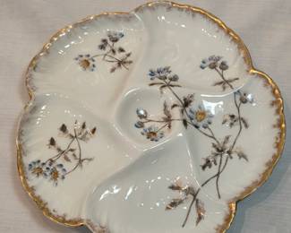 Oyster Plate M Haviland Limoges