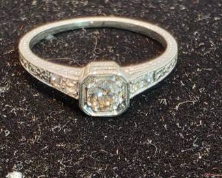Platinum Ring With Diamonds