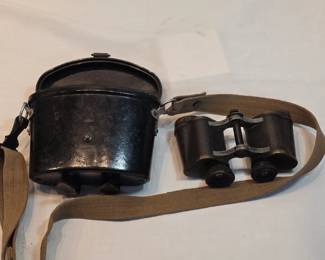 WWII German Binoculars With Case