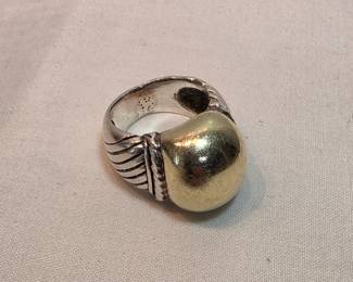 14k Gold And Sterling Ring