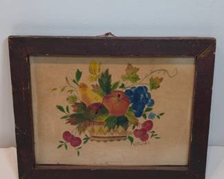Still Life On Cloth Signed V Strubel