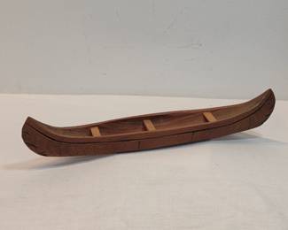 Small Wooden Canoe