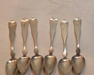 Small Sterling Silver Spoons D Monogram