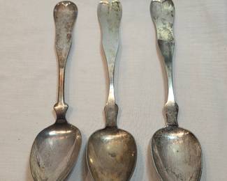 3 Coin Silver Spoons