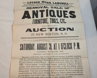 Antique Auction Notice