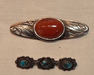 2 Old Brooches Lot