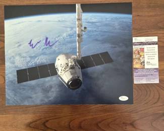 JSA Authenticated SpaceX Photograph Signed By Elon Musk With Certificate