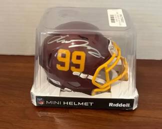 Chase Young Signed Washington Football Team Mini Riddell Helmet