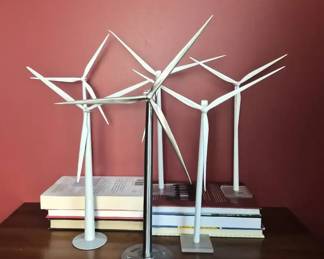 Various Metal Wind Turbine Desk Models Siemens, Vestas, Enxco, Waymart