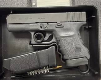 Glock 30, Gen 3, 45 Caliber, With 2 Clips, Case, And Cleaning Equipment , Made In USA
