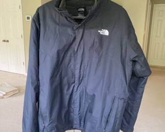 The North Face Black Mens Removable Fleece Lined Jacket Size XL