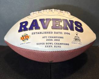Ravens Authentic Football Signed By Marcus Peters