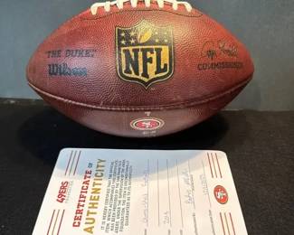 Authenticated 2018 Game Used San Francisco 49ers NFL Football