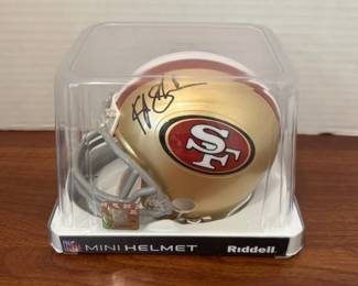 San Francisco 49ers Unknown Signed Mini Riddell Helmet