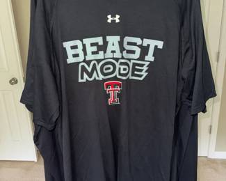 Under Armour Texas Tech Red Raiders Performance Shirt Lot 3 Mens XL Black Long Short Sleeve