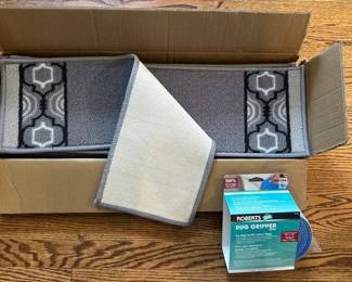 Grey Stair Runners and Rug Grip