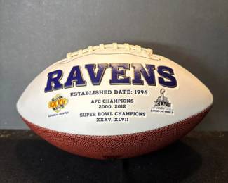 Ravens Authentic Football Signed By Joe Flacco