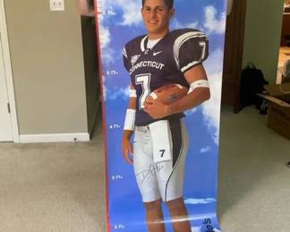 Dan Orlovsky Signed Life Size Poster And Sports Memorabilia Lot