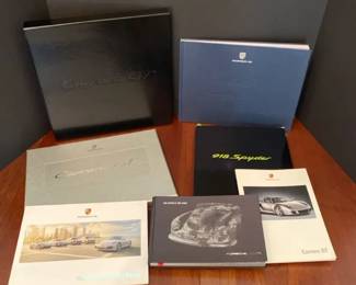 Porsche Brochure Lot Carrera GT, Spyder. Porsche Museum Book