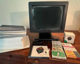 Vintage NeXT MegaPixel Display N4000 Monitor w Optical Disk, Software, Manuals Accessories