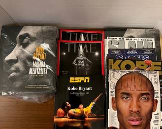 Kobe Bryant Signed Mamba Mentality Book, Kobe Covers ESPN Memorial, TIME Memorial Cover, MORE