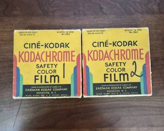 Two Cinekodak Kodachrome Color Film