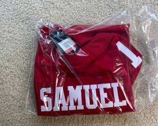 Fanatics Authenticated Deebo Samuel Signed  Packaged 49ers Nike Jersey. Size L
