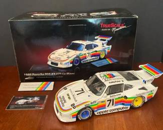 Signed Dick Barbour True Scale Miniatures With Apple Logo 1980 Porsche 935 K3 71 Le Mans