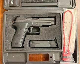 Sig Sauer P226 9mm With Clip, Pistol Lock, And Case