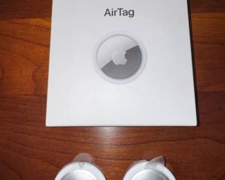 Apple AirTag Lot of 3  1 New Sealed in Box 2 Unused w Protective Film