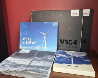 Various Metal Wind Turbine Desk Models IN BOXES