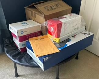Fitness Equipment Lot, Trampoline, Electric Roller, Forearm Grips, More