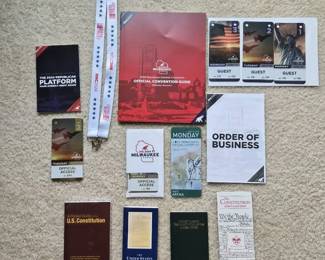 DNC And RNC Merchandise And Pocket US Constitutions
