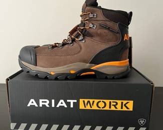 Ariat Carbon Toe Work Boot Mens Sz. 10.5 EE Wide  Choc. Brown NEW