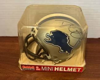 Dan Orlovsky Signed Detroit Lions Mini Riddell Helmet