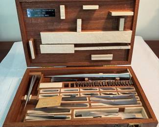 Vintage Wind Tunnel Instrument Co. Inc. Aerodynamic Testing Tool Set in Wooden Case Burlington, MA